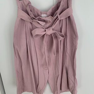 COS PLEATED HIGH WAISTED LONG SHORTS WITH BELT SIZE 12